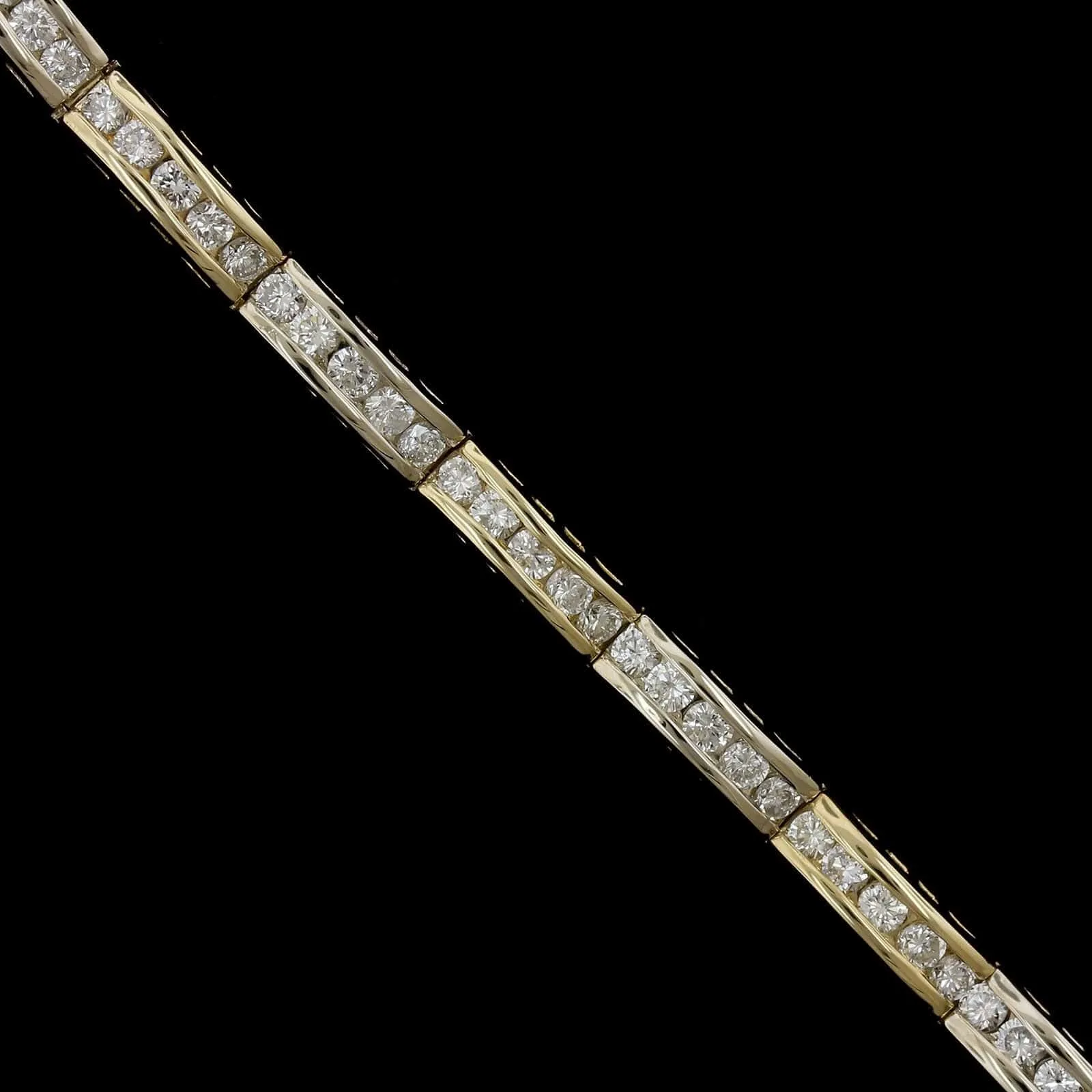 14K Two-tone Gold Estate Diamond Bracelet