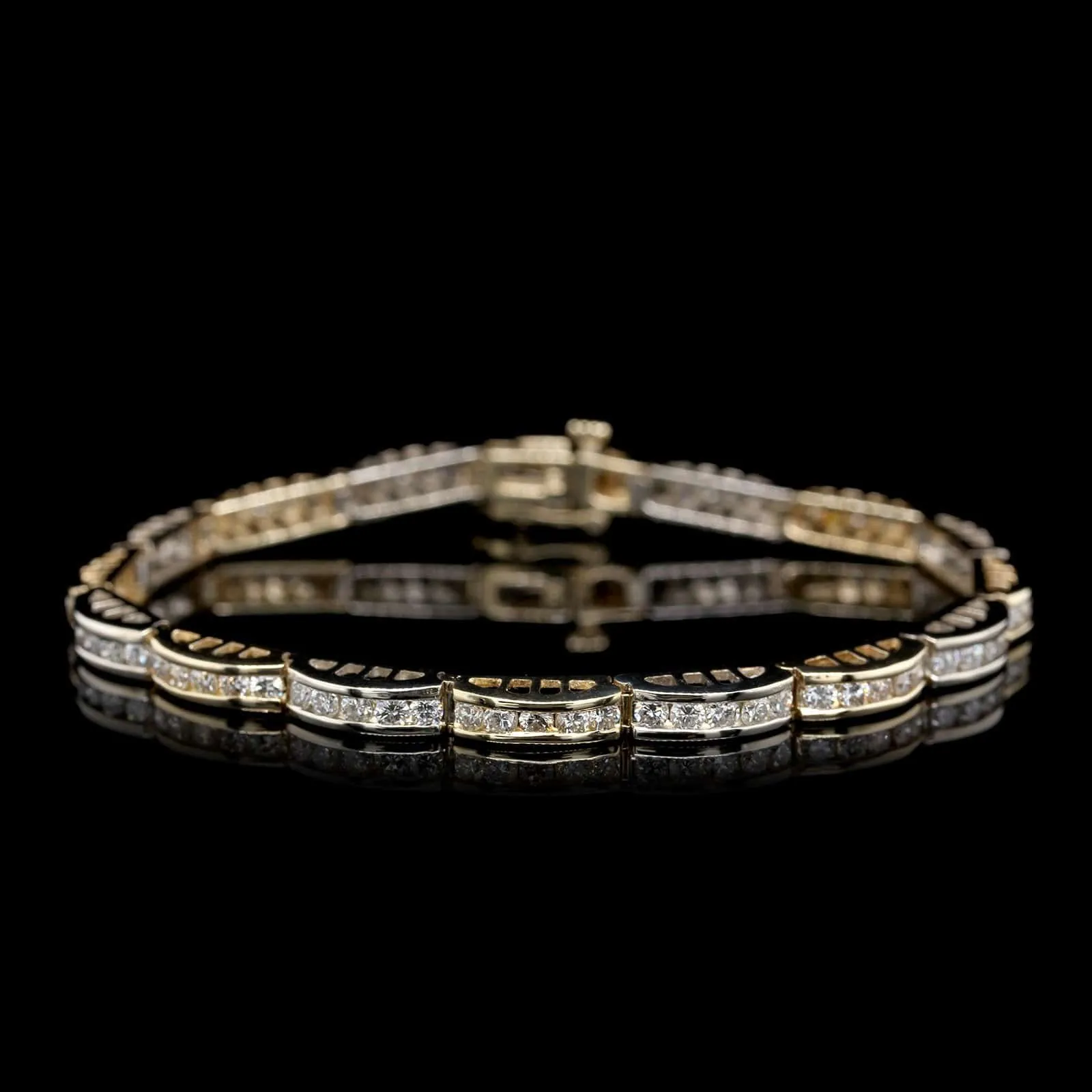14K Two-tone Gold Estate Diamond Bracelet
