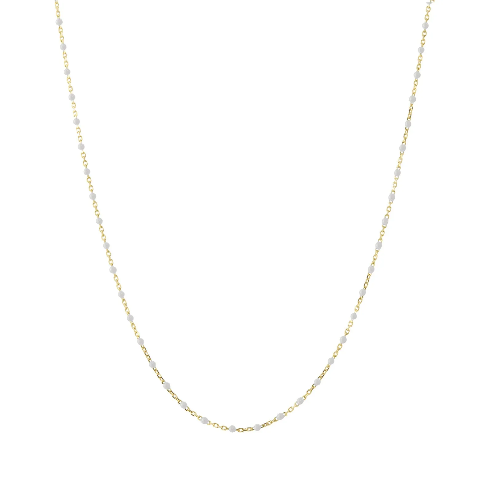 18" Blanc Tiny Dot Chain Necklace