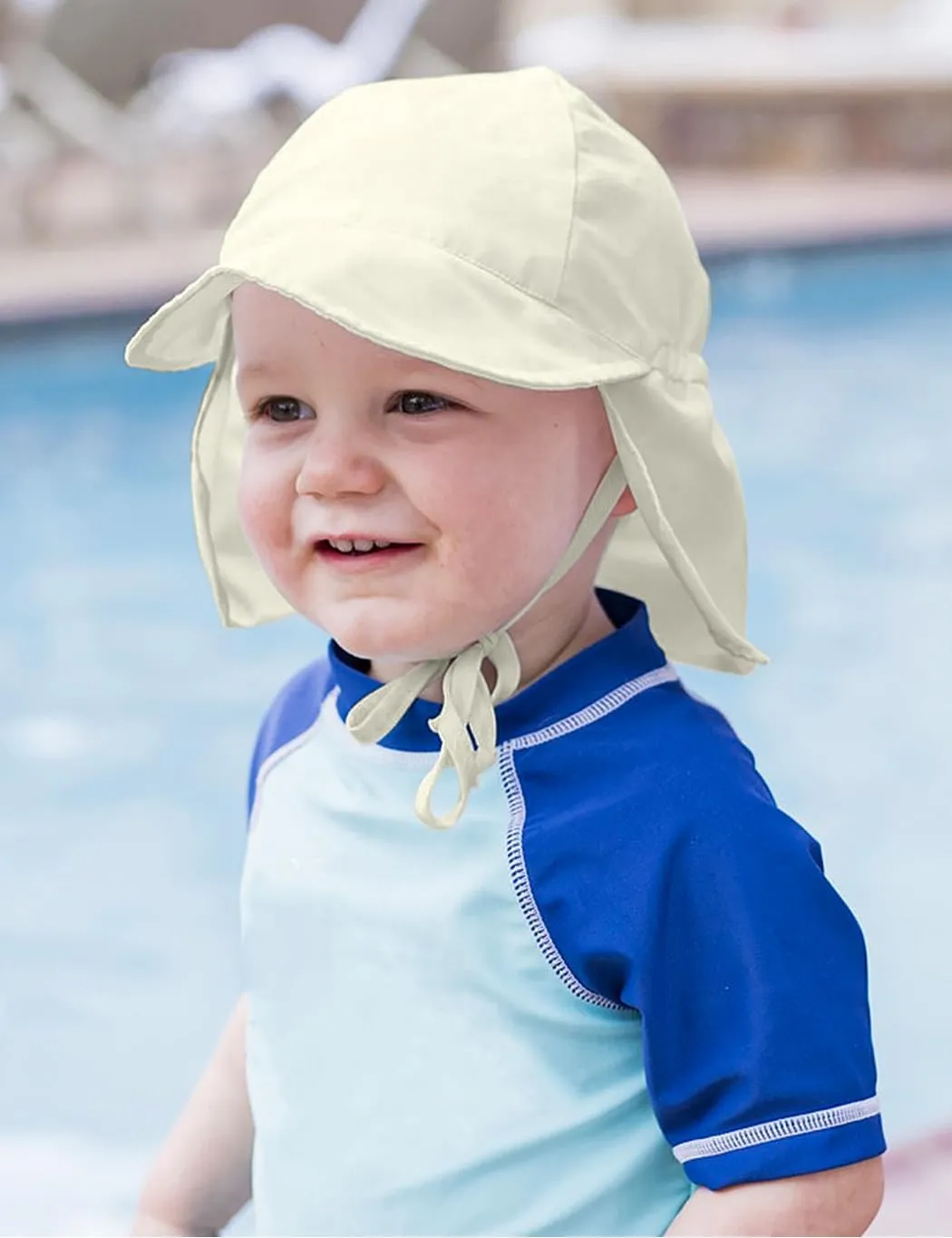 Adjustable Baby Sun Hat Boys Girls, UPF 50  Toddler Summer Beach Swim Hat with Neck Flap for Infant Traveling Cap