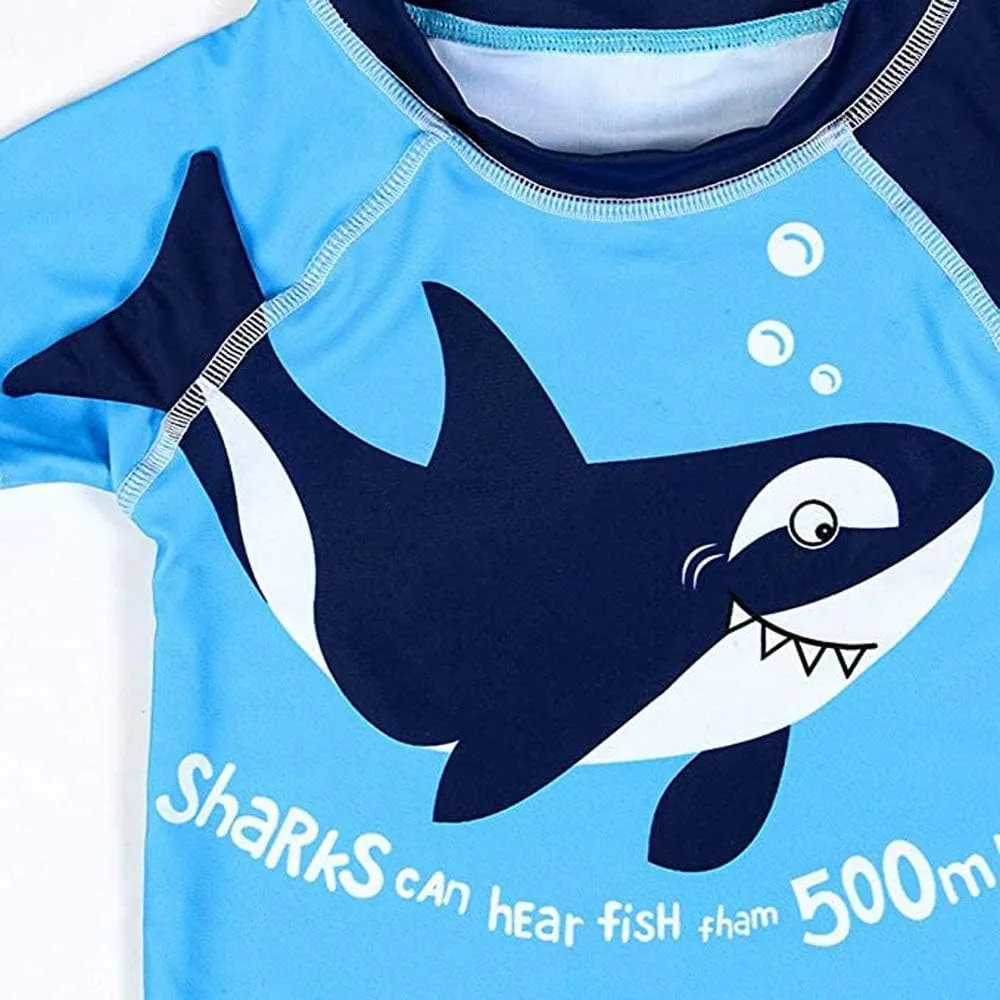 Baby Boys Swimsuit Toddler Two Pieces Swimwear Set Dinosaur Bathing Suit Rash Guards with Hat UPF 50 