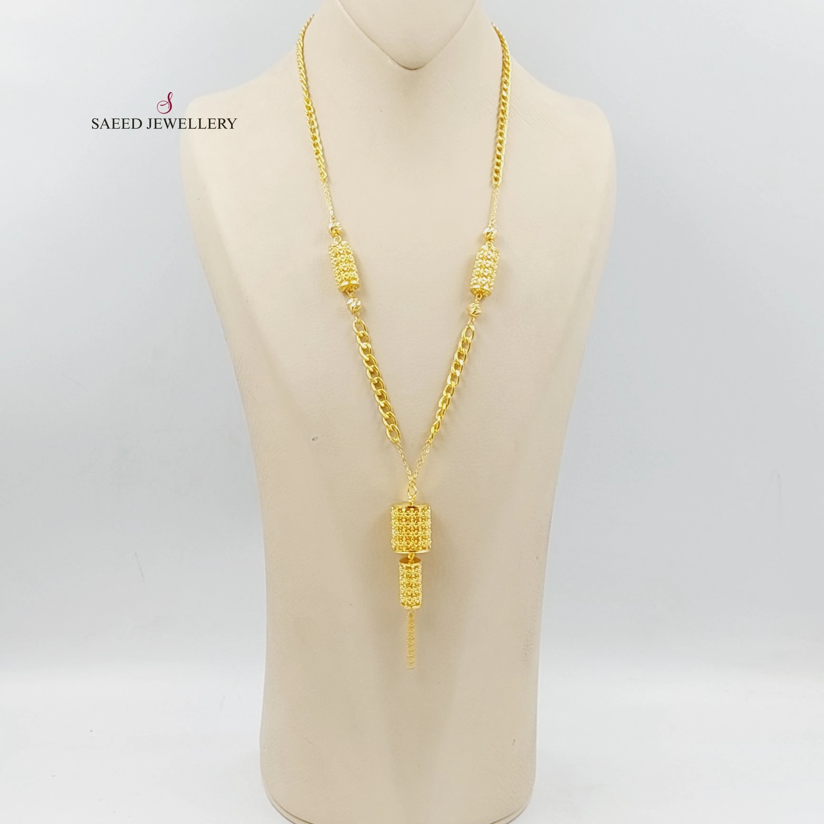 Bead Cuban Links Necklace