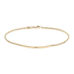 Bracelet in 10 carat yellow gold