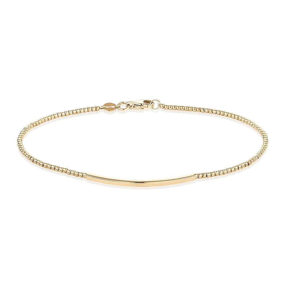 Bracelet in 10 carat yellow gold