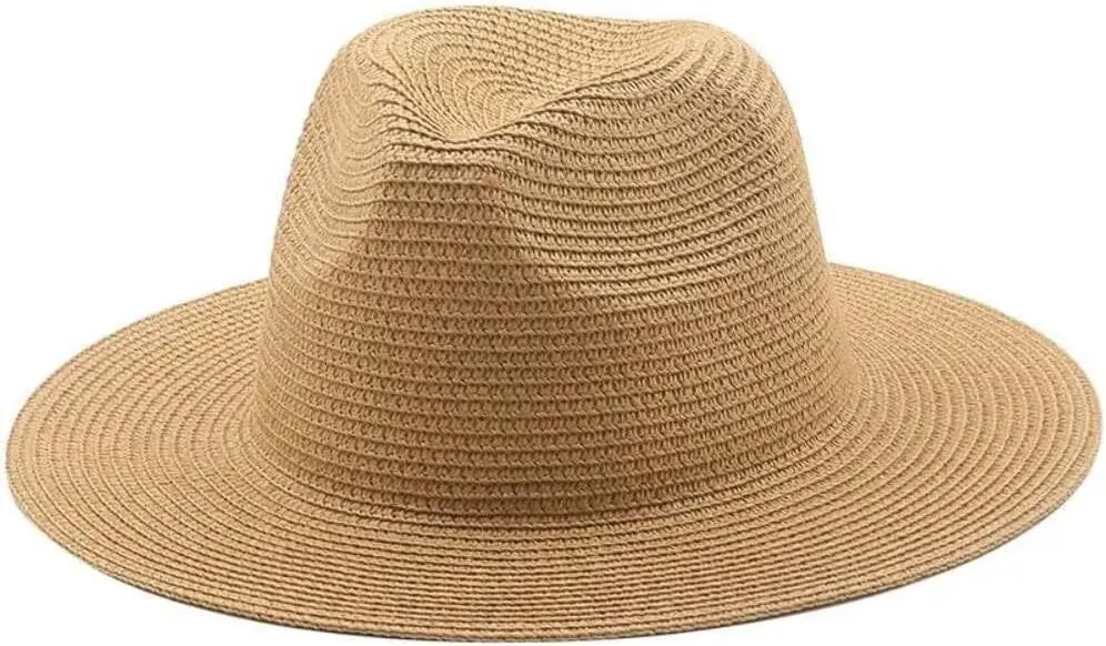 Breathable Straw fedora Khaki