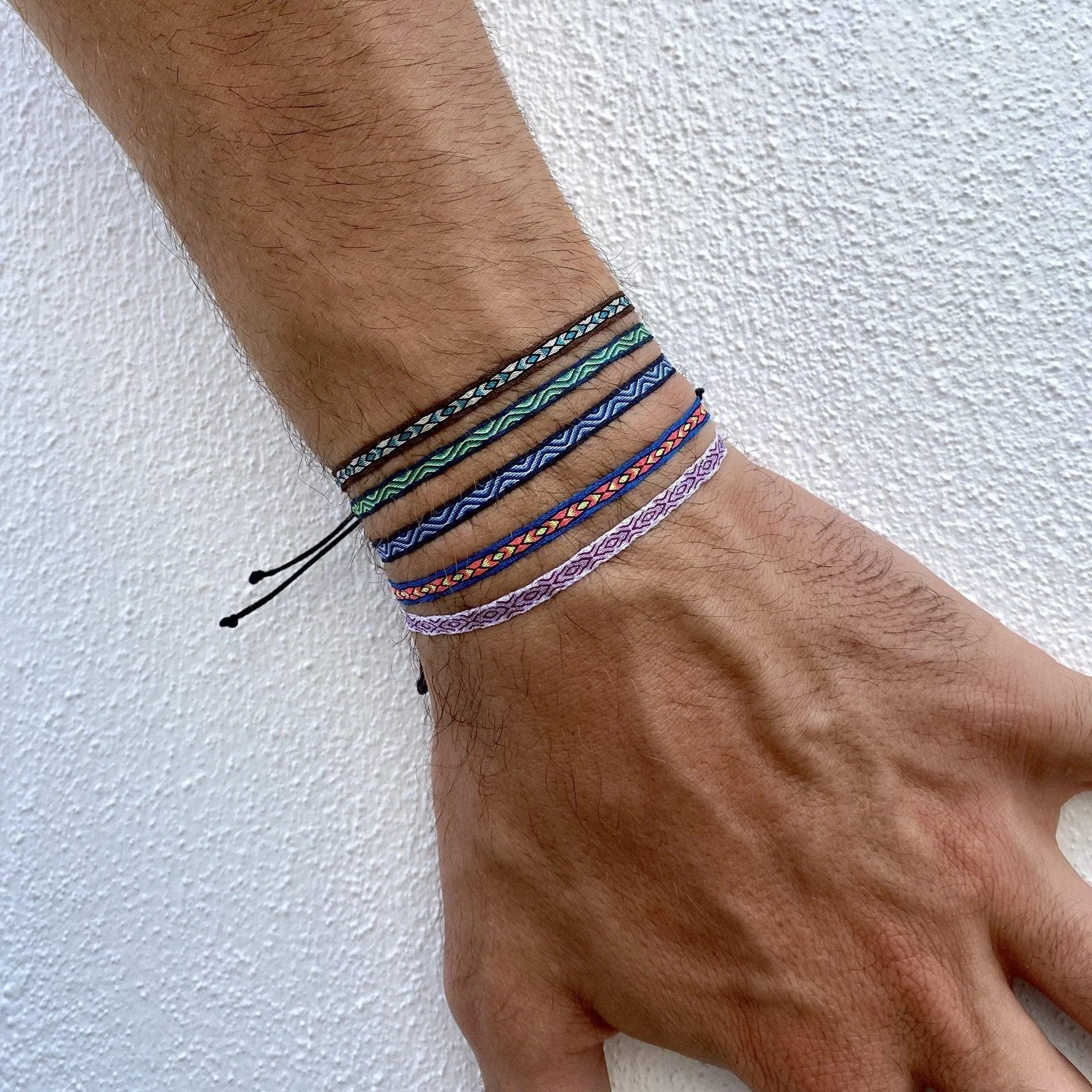 Handmade Purnama Bracelet (Santorini Blue/White)