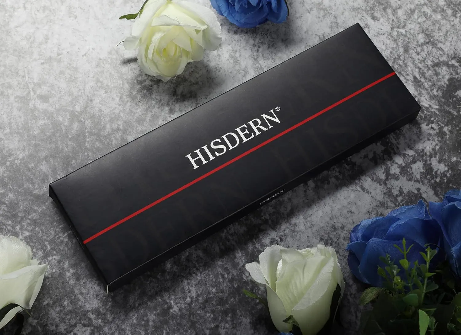 HISDERN Bow Ties for Men Solid Color Self Tie Bow Tie Pocket Square Set Classic Formal Satin Bowties for Tuxedo Wedding Party