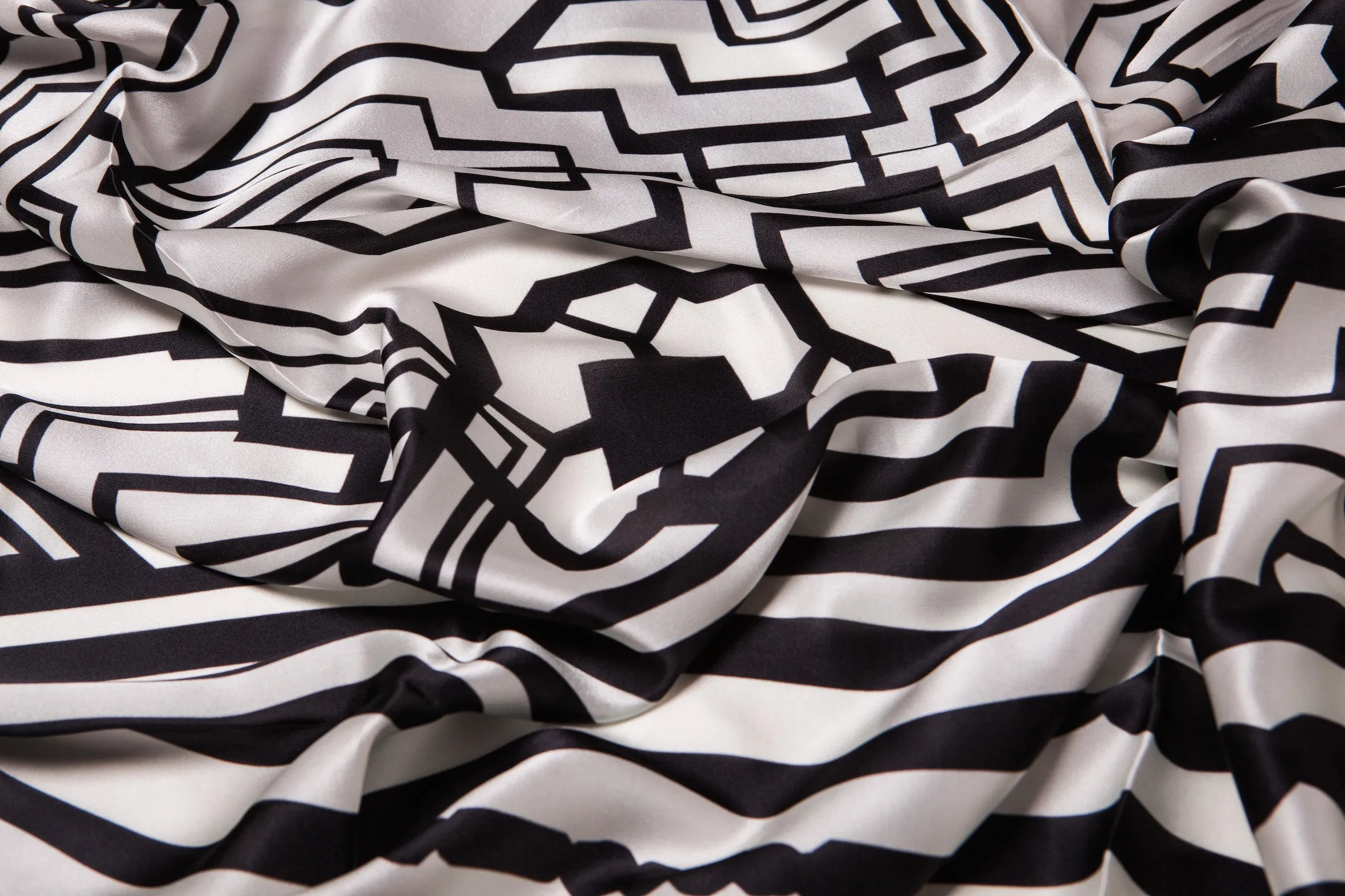 Hittite Black Silk Scarf