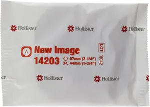 Hollister 14203 New Image Flat Flexwear Cut to Fit up to 2-1/4", Skin Barrier, Red Color Code Match, 5 Pack ? 2-1/4? Flange Size, 2-Piece Ostomy Skin Barrier, Ostomy Supplies, Prevent Ostomy Leakage