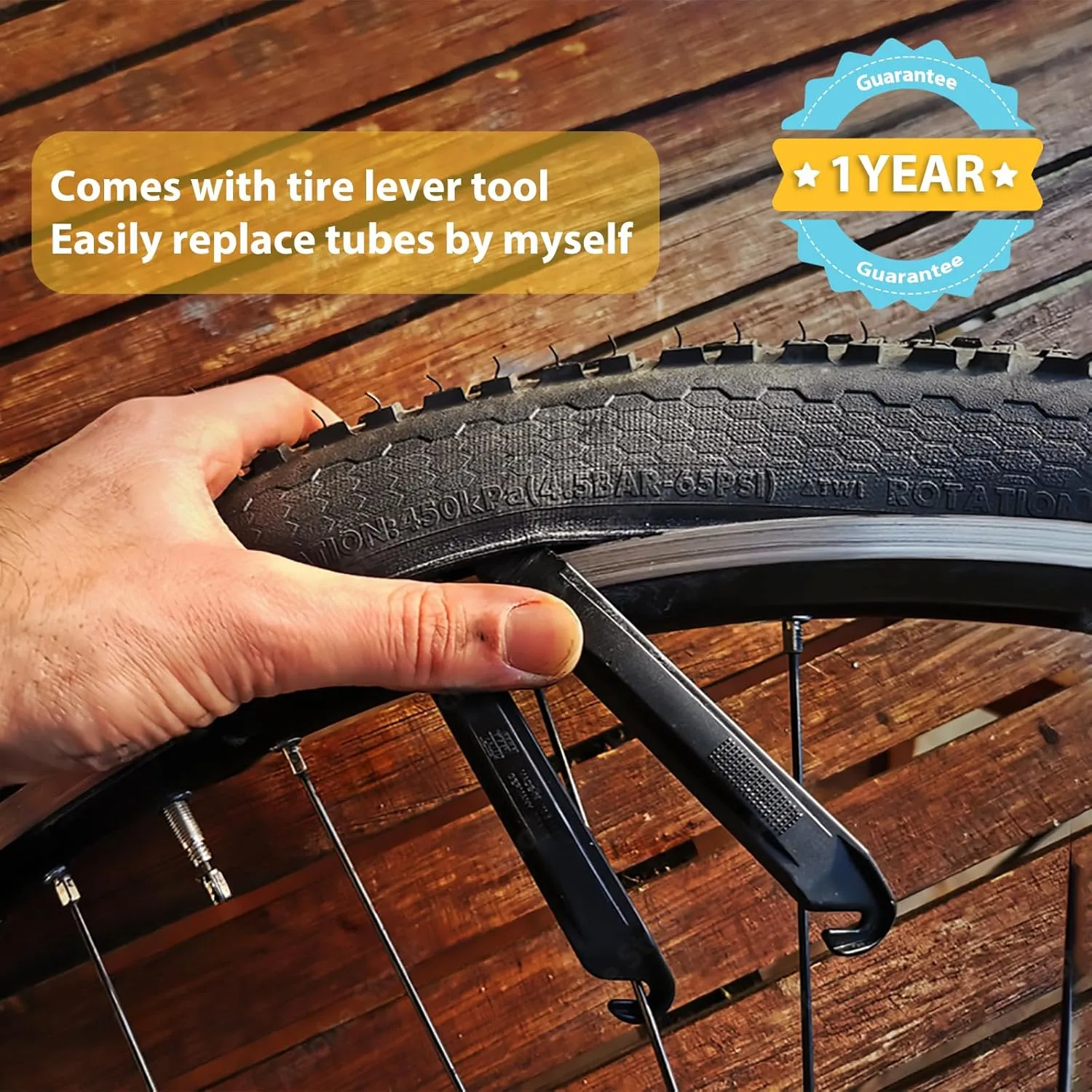 Hycline Fat Bike Inner Tube: 20/26x3.0-4.0 Inch 2-Pack Electric Fat Tire Tubes AV 32mm Schrader Valve, Premium Butyl Rubber Puncture Resistant Replacement Tubes with 2 Tire Levers