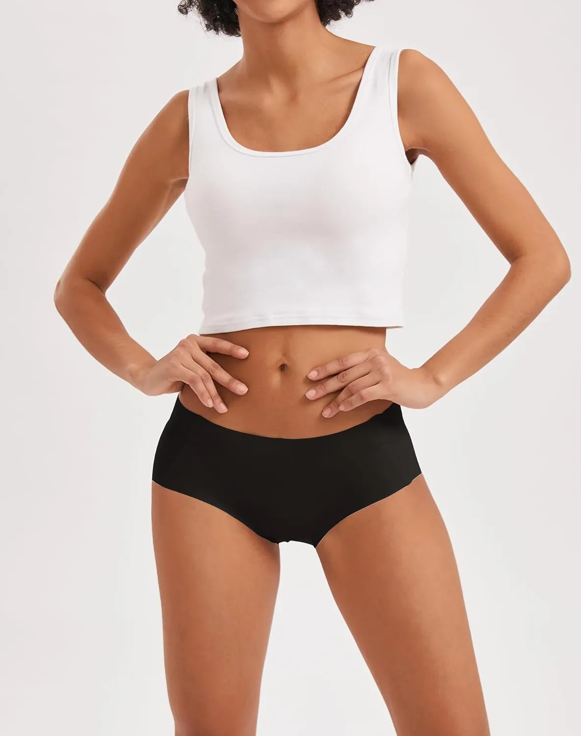 INNERSY Women's Seamless No Show Hipster Panties Invisible Light Underwear 3-Pack