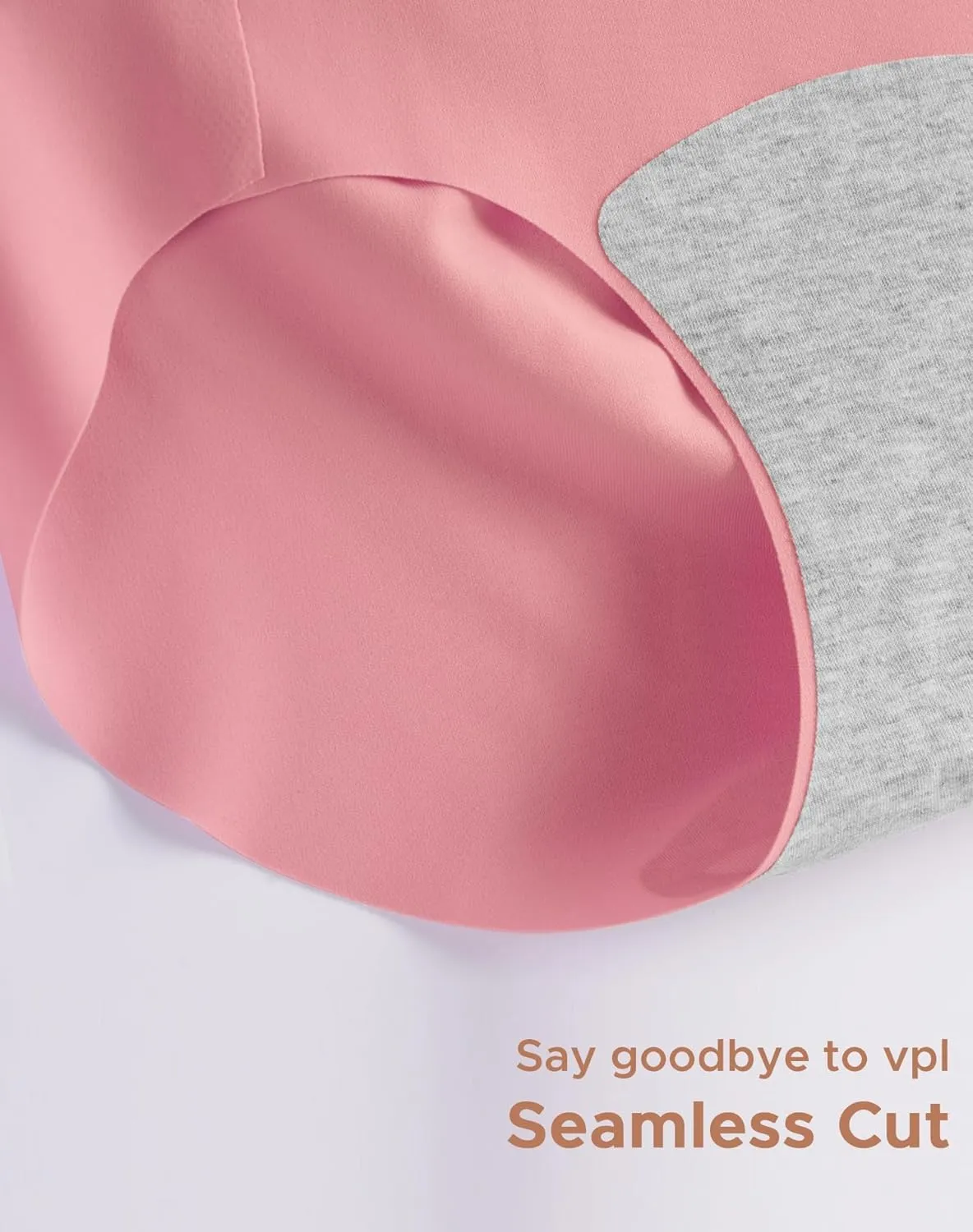 INNERSY Women's Seamless No Show Hipster Panties Invisible Light Underwear 3-Pack