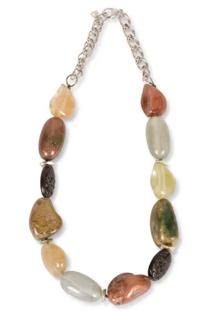 Large bead Necklace | Sepia | 0104ZZ
