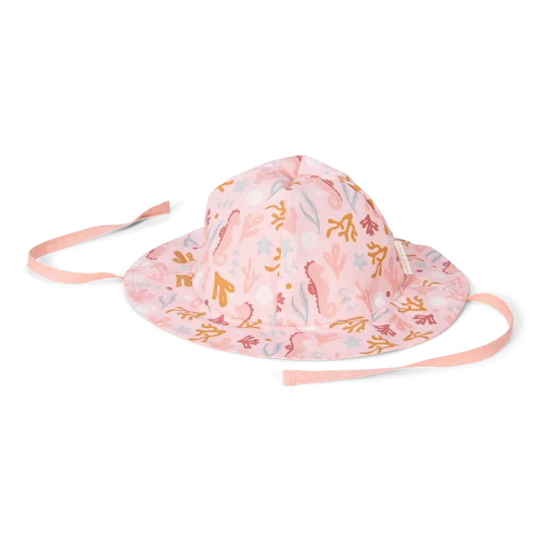 LD Reversible Hat Coral Sea/ Pink