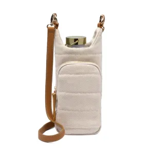 Oatmeal Canvas HydroBag® with Vegan Leather Strap