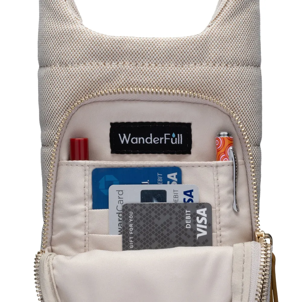 Oatmeal Canvas HydroBag® with Vegan Leather Strap
