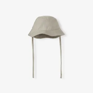 Olive Green Linen Bucket Hat