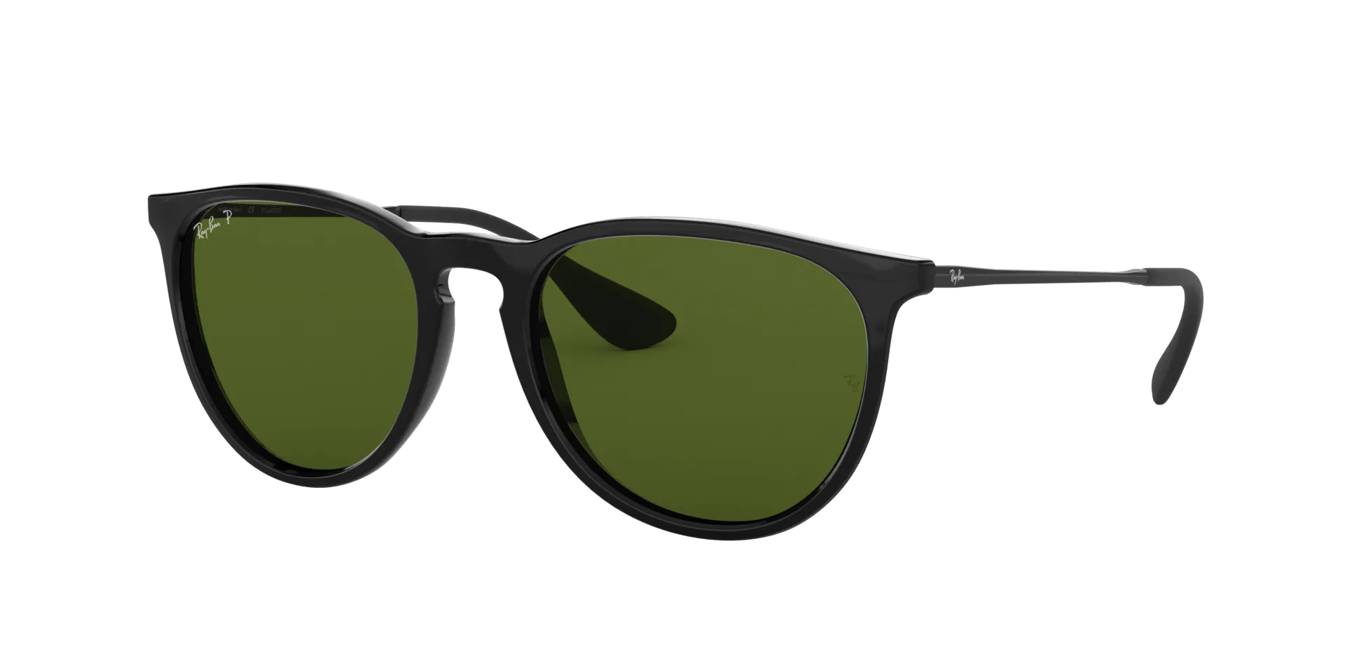 RAY BAN ERIKA BLACK |  GREEN CLASSIC G-15 POLARIZED