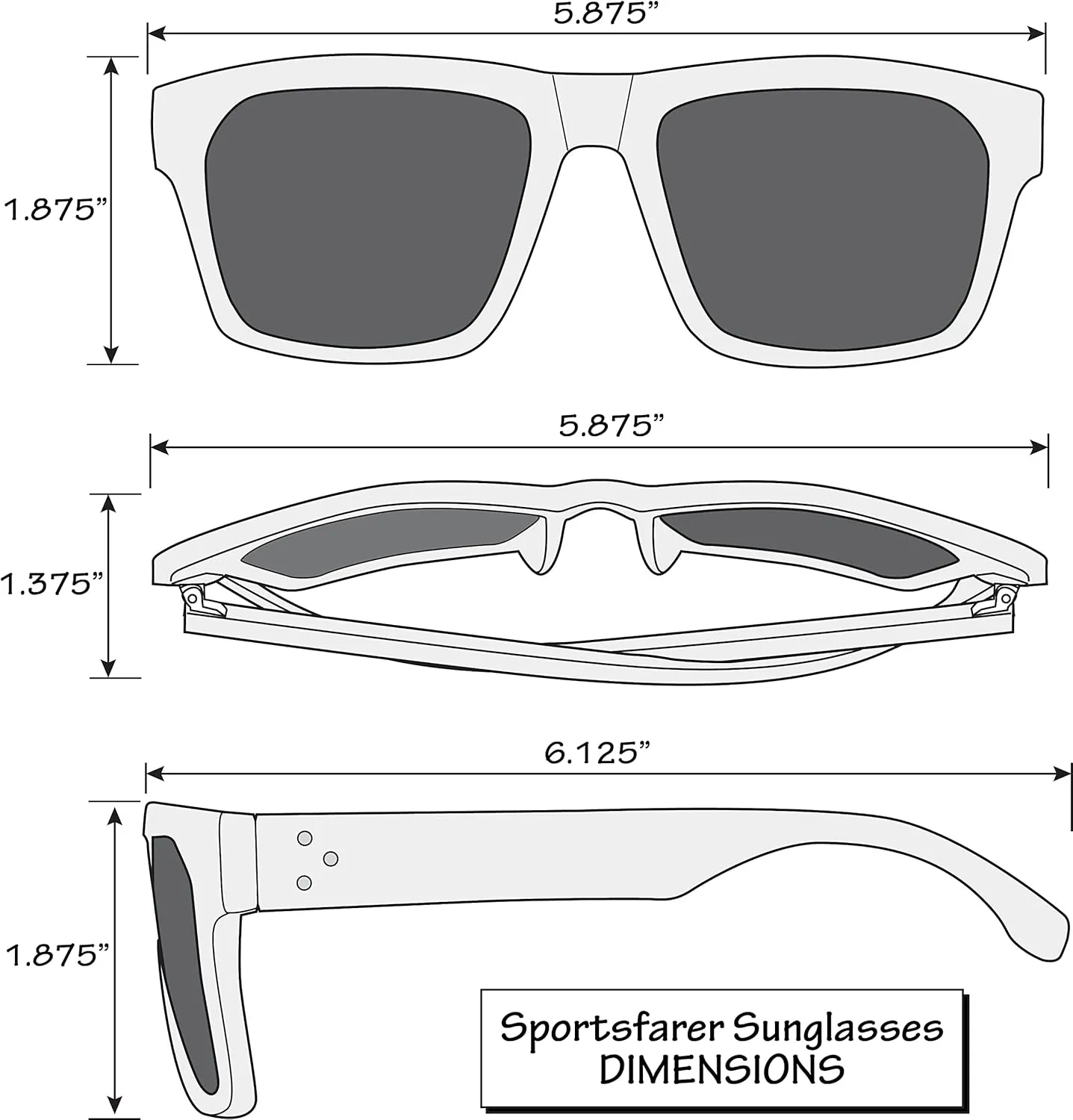 Siskiyou Rectangle Sunglasses