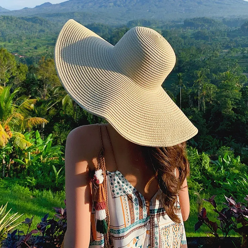 TEEK - Oversized Seaside Summer Brim Straw Hat