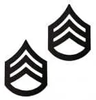 US Army Black Metal Subdued Pin-On Rank