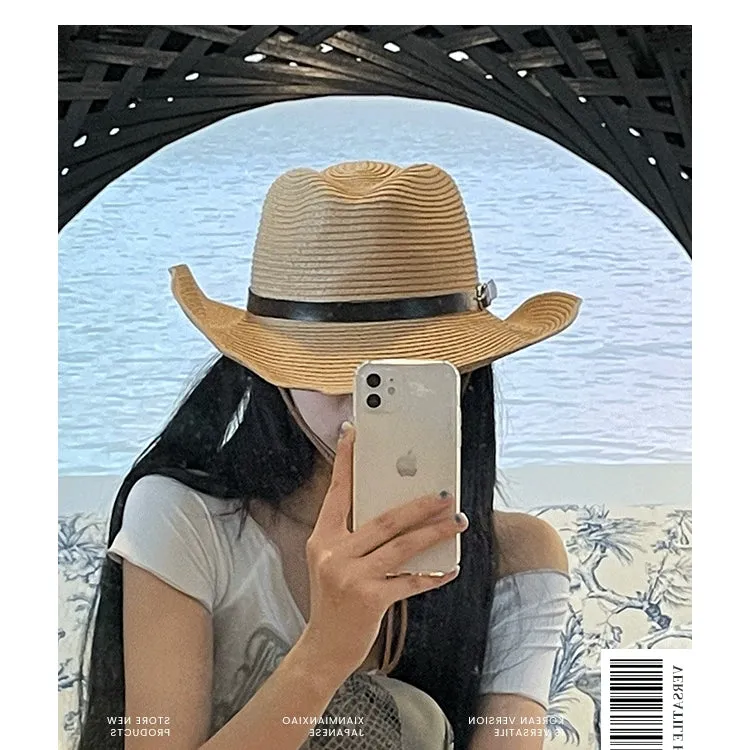 Western Straw Sun Cowboy Hat