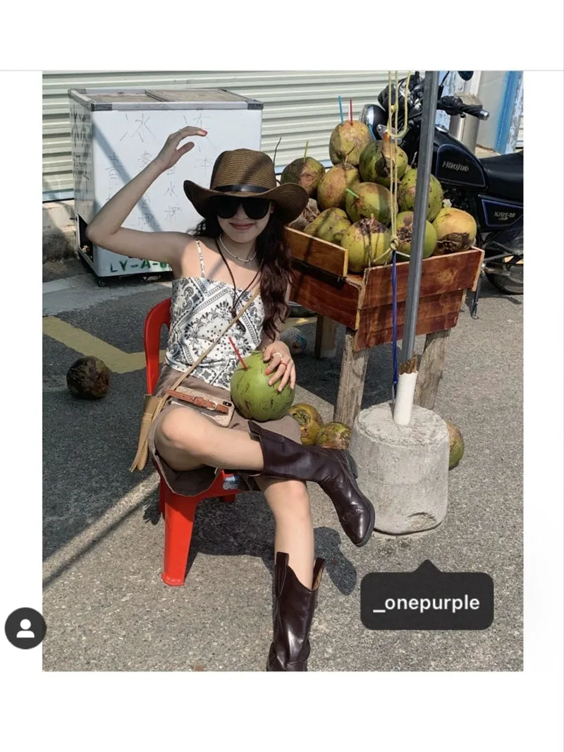 Western Straw Sun Cowboy Hat
